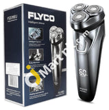 Flyco Electric Shavers For Men Wet & Dry Cordless Rechargeable Ipx7 Waterproof Rotary Shaver With