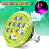 Grow Plant Led Bulb Full Spectrum 24W For Indoor Plants Garden Flowers Vegetables Greenhouse And