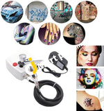 Dual-Action Airbrush & Compressor Kit For Art Painting Tattoo Manicure Craft Cake Spray Model Air