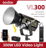 GODOX VL300 LED Video Light, 77000Lux@1m, 300W 5600K Daylight with Balanced Bowens Mount, Studio Light App Control & Remote Ideal Light Source for Newborn Photography, Still Life Photography, Portrait, Studio Lighting & Video Filming - Imported from UK