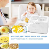 Grownsy Baby Bottle Warmer & Sterilizers 6-In-1 Fast Food Heater Defrost Bpa-Free With Lcd Display