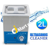 Gt Sonic 2L Ultrasonic Cleaner With Adjustable Timer Ideal For Jewelleries Medical Equipments