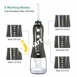 Dental Oral Irrigator With 6 Interchangeable Tips And 300Ml Water Tank - Imported From Uk