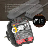 Habotest Ht106D Socket Tester Voltage Test Testers Detector Ground Zero Line Plug Eu - Imported From