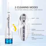 Water Flosser Hangsun 300Ml Rechargeable Dental Oral Irrigator With 4 Jet Tips 3 Modes Ipx7