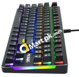 Hcman Mechanical Gaming Keyboard Full Rgb Led Backlit Blue Switches Metal Plate Anti-Ghosting -