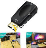 Hdmi Male To Vga Female Adapter Converter With Audio - Imported From Uk