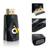 Hdmi Male To Vga Female Adapter Converter With Audio - Imported From Uk