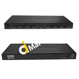 Hdmi Splitter 1X8-Port Full Hd 1080P & 3D Support (1 Input To 8 Outputs) - Imported From Uk