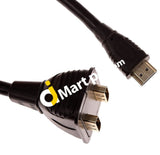 Hdmi Y-Splitter Splitter Cable - Male To 2X Female Imported From Uk