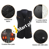Heated Vest For Men & Women Usb Heating Jacket (Without Battery) - Imported From Uk