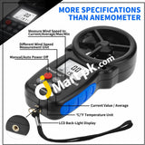 Holdpeak Hp-866B Digital Anemometer Handheld Wind Speed Meter - Imported From Uk