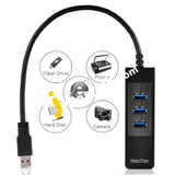 Hootoo Usb 3.0 Port Hub With Gigabit Ethernet - Imported From Uk