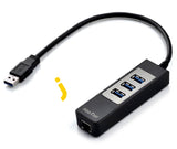 Hootoo Usb 3.0 Port Hub With Gigabit Ethernet - Imported From Uk