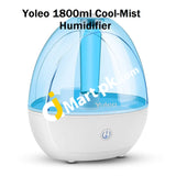 Humidifier Yoleo 1800Ml Ultrasonic Cool-Mist Whisper-Quiet Automatic Shut-Off With Night Light