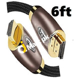Ibra 4K Hdmi Cable 6 Feet Ultra High-Speed 2160P 18Gbps 2.0 Gold Plated Braided - Imported From Uk