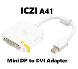 ICZI Mini DisplayPort Male to DVI Female Gold-Plated Adapter - Imported From UK