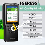 Air Quality Monitor Igeress Indoor Pollution Detector Meter With Colorful Lcd Screen Imported From