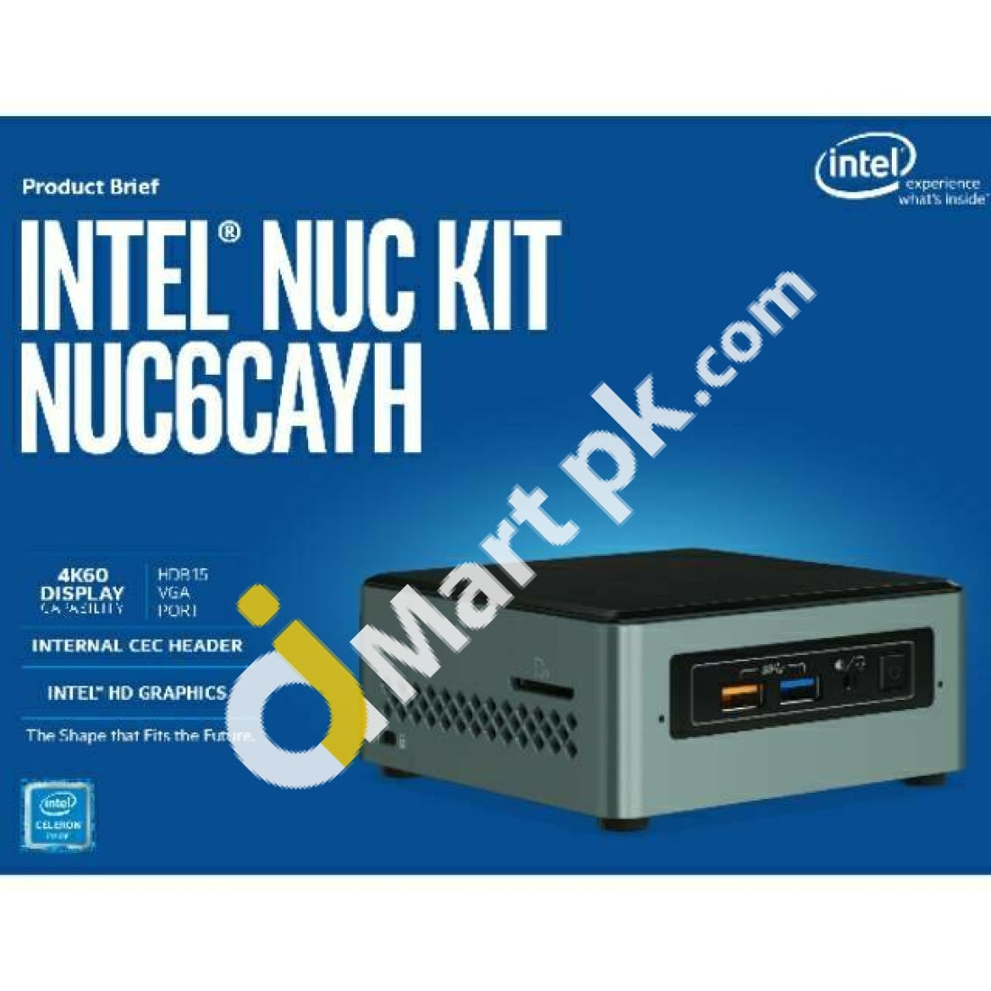 Intel® Nuc6 A Mini Pc Kit Intel Celeron J3455 4Gb Ddr3 120Gb Ssd 4K Dual Monitor Wi-Fi Bluetooth
