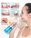 Iteknic Dental Water Flosser Portable Oral Irrigator With 300Ml Tank 4 Jet Tips 3 Modes Ipx7