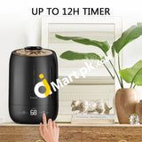 Itvanila 5L Ultrasonic Cool-Mist Humidifier Whisper-Quiet With Led Display Anti-Slip Handle & Smart