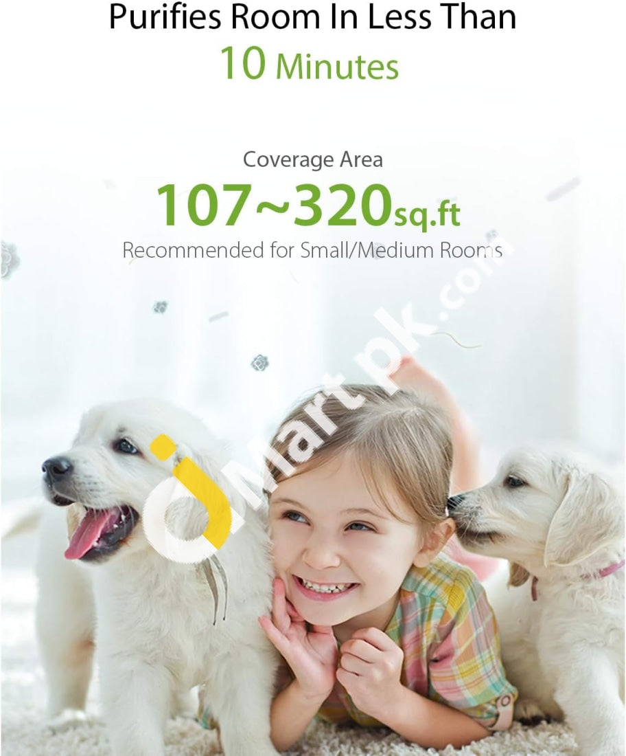 Itvanila Air Purifier With 3M True Hepa Carbon Filters For Smokers Odor Pollen Dust Mites Pet Dander