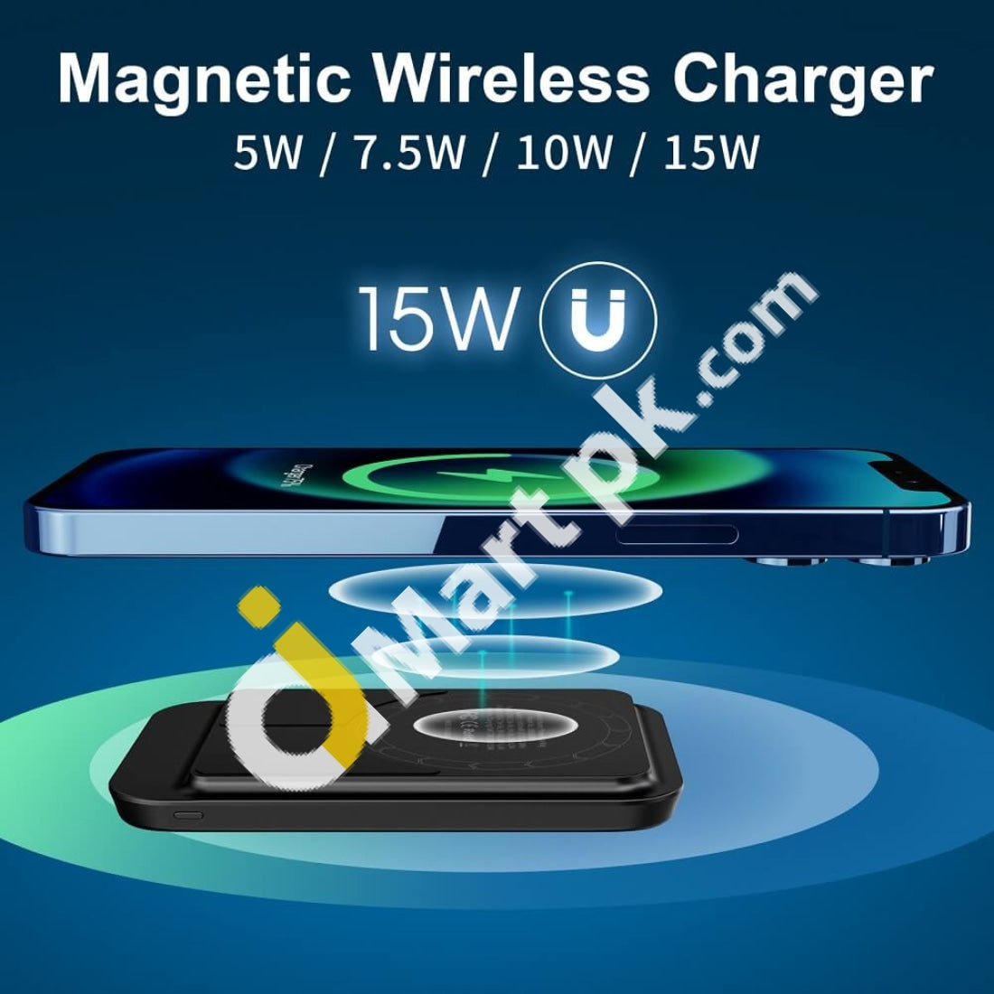 Iwalk Powergrip Mag 6000Mah Magnetic Wireless Portable Charger Finger Holder Stand - Imported From