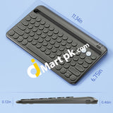 Jelly Comb Multi Device Bluetooth 5.1 Rechargeable Wireless Keyboard With Integrated Stand For