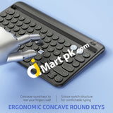 Jelly Comb Multi Device Bluetooth 5.1 Rechargeable Wireless Keyboard With Integrated Stand For