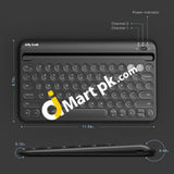 Jelly Comb Multi Device Bluetooth 5.1 Rechargeable Wireless Keyboard With Integrated Stand For