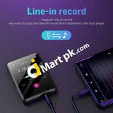 Jolike Mp3 Player Bluetooth 5.0 Full Touch Screen Lossless Music Line-In Speaker With Line Recorder