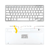 Kamor Ultra-Slim Wireless Bluetooth 3.0 Keyboard For A-Pple I-Pad Series I-O-S System - Imported