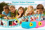 Kids Digital Video Camera 1080P Fhd 2.4 Color Screen Rechargeable 12Mp Toy With 16Gb Memory Card -