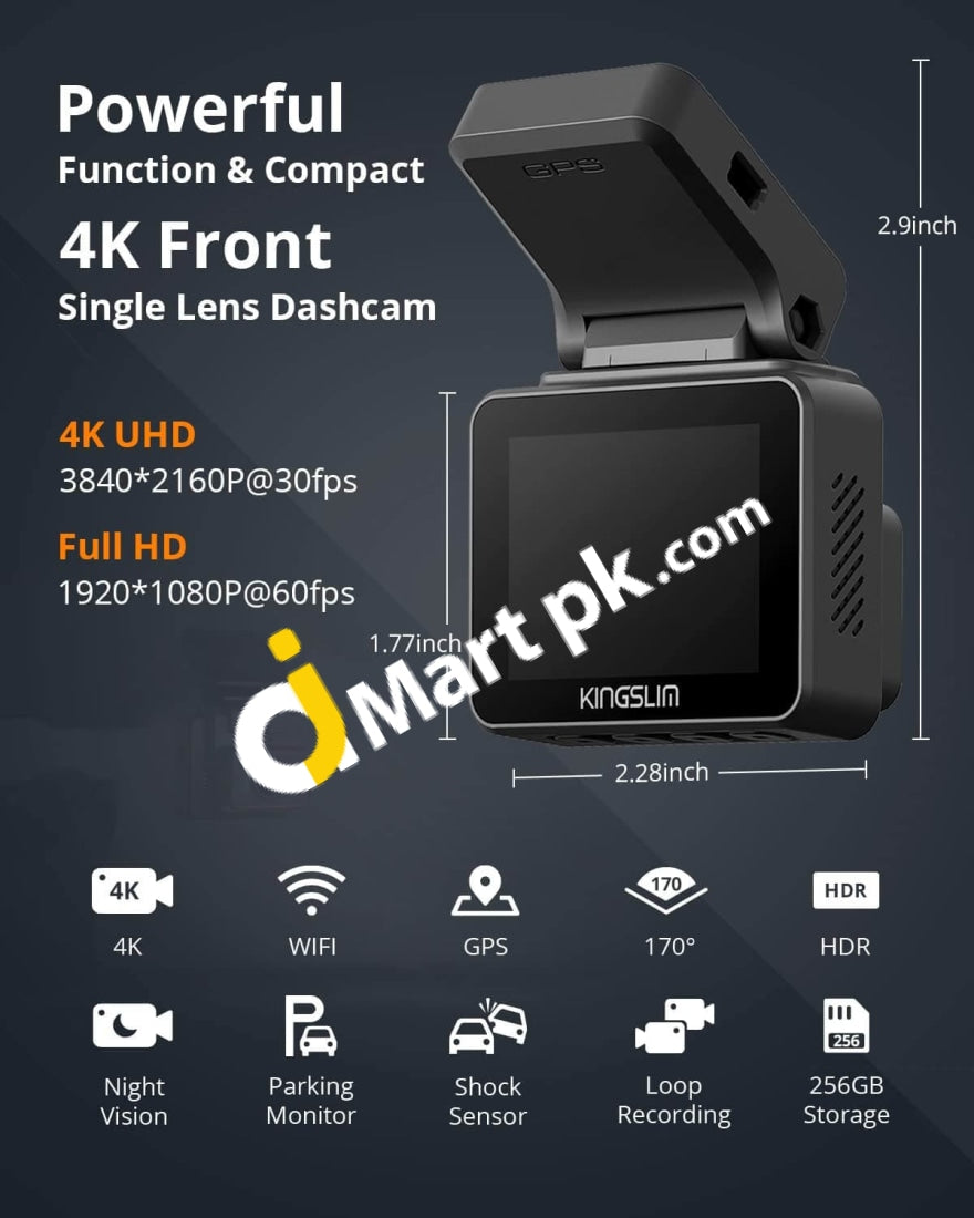 PEZTIO - DashCam 4k 2160p Ultra Wide