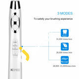 Kipozi Ki-917 Sonic Rechargeable Toothbrush With 3 Replacement Heads & Brushing Modes Water Proof