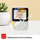 Kodak Cherish C220 Smart Video Baby Monitor 2.8 Hd Screen & Mobile App Cordless Hi-Res Camera Wifi