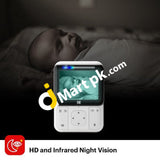 Kodak Cherish C220 Smart Video Baby Monitor 2.8 Hd Screen & Mobile App Cordless Hi-Res Camera Wifi