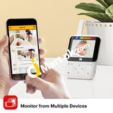 Kodak Cherish C220 Smart Video Baby Monitor 2.8 Hd Screen & Mobile App Cordless Hi-Res Camera Wifi