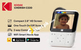 Kodak Cherish C220 Smart Video Baby Monitor 2.8 Hd Screen & Mobile App Cordless Hi-Res Camera Wifi