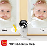 Kodak Cherish C220 Smart Video Baby Monitor 2.8 Hd Screen & Mobile App Cordless Hi-Res Camera Wifi