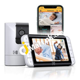 Kodak Cherish C525 Smart Video Baby Monitor 5 Hd Screen Camera With Remote Tilt Pan & Zoom Two-Way