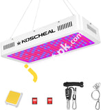 Koscheal Led Plant Grow Light 2000W Advanced Full Spectrum 596Pcs Samsung Diodes Leds With Uv & Ir