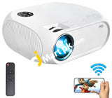 Wireless Wi-Fi Mini Video Projector 2000 Lumens 1080P Hd Supported For Home Movie Theater Compatible