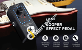 Lekato Guitar Looper Pro 9 Loops 40 Minutes Recording Time Loop Station With Tuner Unlimited Overdub