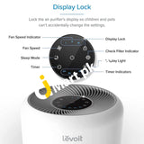 Levoit Core 300 True Hepa Air Purifier With H13 & Carbon Filters Timer Quiet 24Db Sleep Mode Removes