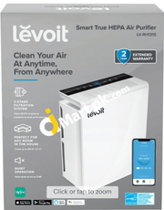 LEVOIT Smart WiFi Air Purifier for Home Large Room & Office, H13 True HEPA Filter, Intelligent Air Quality Sensor, Auto Mode, Removes 99.97% Pollen, Allergy Particles, Mold, Smoke, Dust, Pet Dander & Odor Eliminator, Ozone Free  - Imported from UK