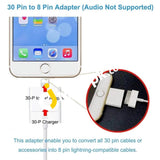 Lightning To 30-Pin Adapter 8 Pin Male 30 Female Converter - Imported From Uk