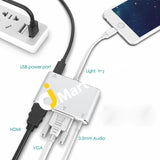 Lightning To Hdmi / Vga Av Adapter For Iphone Ipad - Imported From Uk