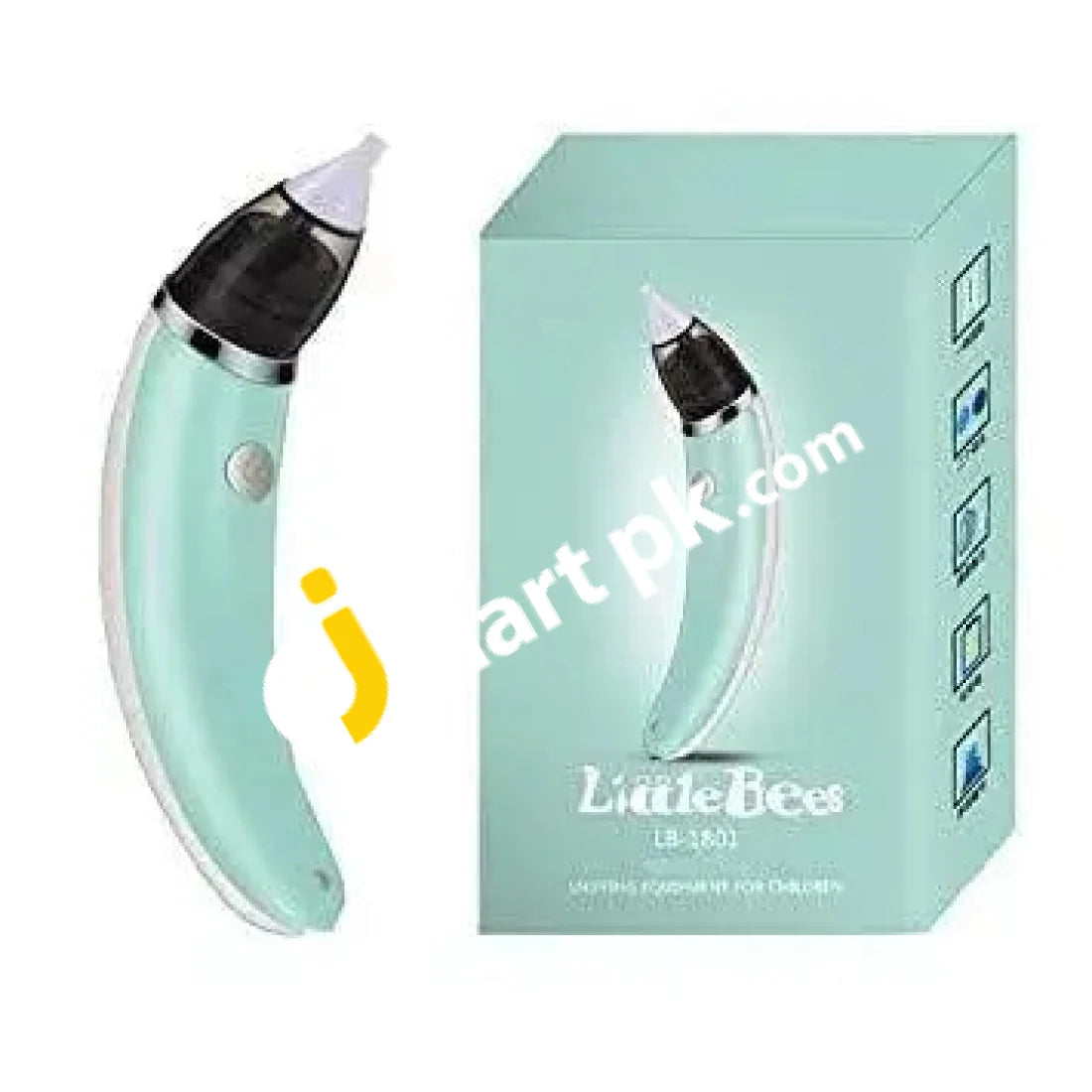 Littlebees Baby Nasal Aspirator & Ear Cleaner Usb Charging With 5 Suction Levels 2 Sizes Nose Tips