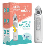 LittleTora Electric Baby Nasal Aspirator with 3 Medical Silicone Tips - Imported from UK